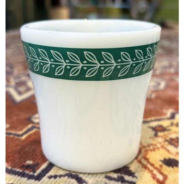 画像4: アンティーク【PYREX】パイレックス【オールドパイレックス】【グリーンローレル】ミルクマグ【マグカップ】