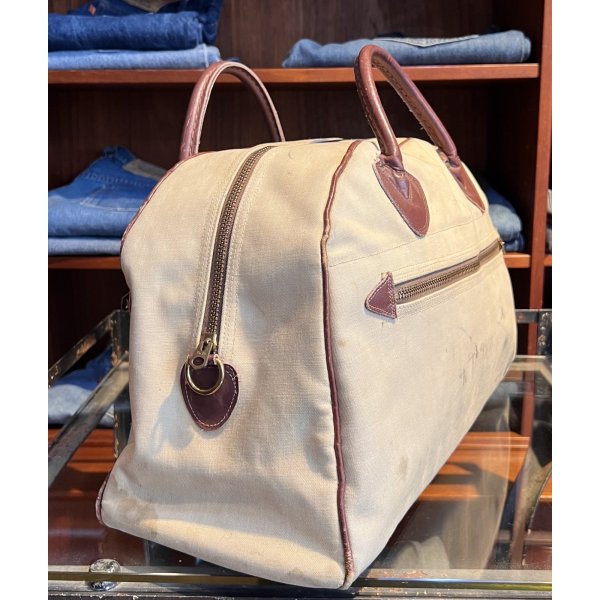 画像4: 70's~【ビンテージ】【L.L.Bean】エルエルビーン【筆記体タグ】【ボストンバッグ】ハンドルレザー 