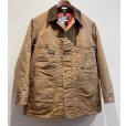 画像1:  〜70's【ビンテージ】USA製【OSHKOSH】【オシュコシュ】【キルティングライナー付き】【ダック地】ブラウン カバーオール【US40R】<br> (1)