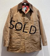  〜70's【ビンテージ】USA製【OSHKOSH】【オシュコシュ】【キルティングライナー付き】【ダック地】ブラウン カバーオール【US40R】 