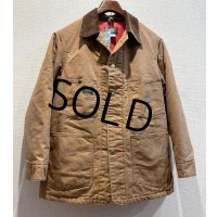  〜70's【ビンテージ】USA製【OSHKOSH】【オシュコシュ】【キルティングライナー付き】【ダック地】ブラウン カバーオール【US40R】 