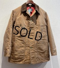  〜70's【ビンテージ】USA製【OSHKOSH】【オシュコシュ】【キルティングライナー付き】【ダック地】ブラウン カバーオール【US40R】 