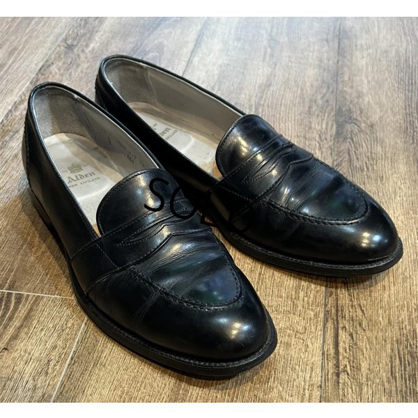 画像1: USA製【オールデン】【Alden】黒【ローファー】ペニーローファー【レザーシューズ】【US12 A/C】 