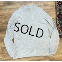 USA製　ビンテージ【コットンデラックス】【杢グレー】【モックネックロンT】【サイズXL】 