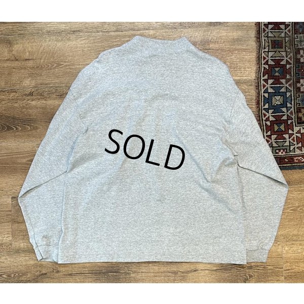 画像3: USA製　ビンテージ【コットンデラックス】【杢グレー】【モックネックロンT】【サイズXL】 