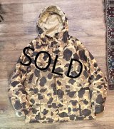 80's【ビンテージ】【ＬＬビーン】【L.L.Bean】【ダックハンターカモ】カモ柄 シンサレート入り【マウンテンパーカー】【サイズM】 