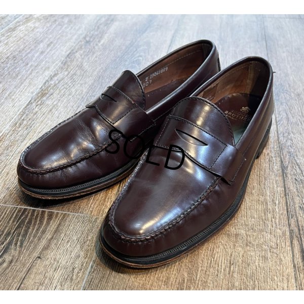 画像1: ビンテージ【ブルックスブラザーズ】ブラウン【ペニーローファー】【10D】【28cm程度】 