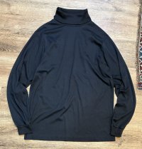 90'ｓ【L.L.Bean】LLビーン ビンテージ【黒】無地【タートルネックロンT】【サイズXL】 