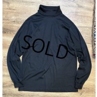 90'ｓ【USA製】【L.L.Bean】LLビーン ビンテージ【黒】無地【タートルネックロンT】【サイズXL】 