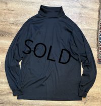 90'ｓ【USA製】【L.L.Bean】LLビーン ビンテージ【黒】無地【タートルネックロンT】【サイズXL】 