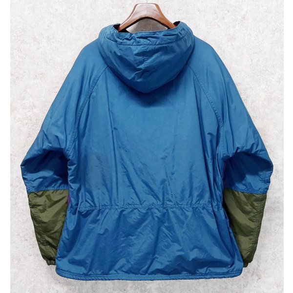 画像3: 〜90's【USA製】ビンテージ【L.L.Bean】【LLビーン】エメラルドグリーン×紫×カーキ【チロリアン】シンサレート【アノラックパーカー】【サイズM】