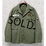40's【ビンテージ】【米軍実物】U.S.ARMY【M-43】FLECK 【HBT】【13スターボタン】【ジャケット】ユーティリティシャツ【US38R】 