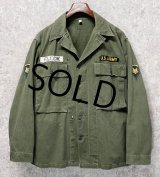 40's【ビンテージ】【米軍実物】U.S.ARMY【M-43】FLECK 【HBT】【13スターボタン】【ジャケット】ユーティリティシャツ【US38R】 