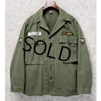 40's【ビンテージ】【米軍実物】U.S.ARMY【M-43】FLECK 【HBT】【13スターボタン】【ジャケット】ユーティリティシャツ【US38R】 