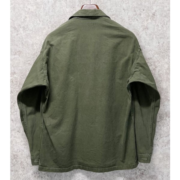 画像3: 40's【ビンテージ】【米軍実物】U.S.ARMY【M-43】FLECK 【HBT】【13スターボタン】【ジャケット】ユーティリティシャツ【US38R】