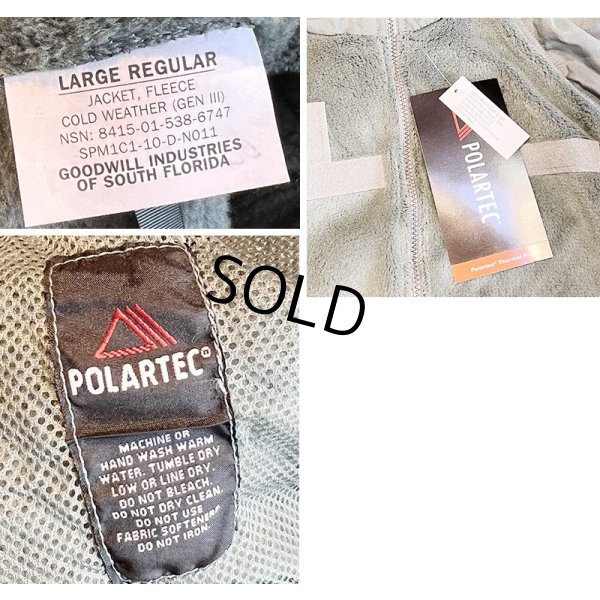 画像2: デッドストック 米軍実物【ECWCS】GEN3【Polartec】ポーラテック フォリッジグリーン フリースジャケット 【L-R】 
