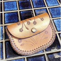 【オールレザー】【花柄】【財布】【コインケース】【ポーチ】 