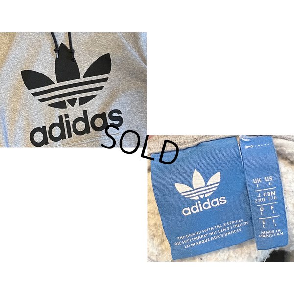 画像2: 【ビンテージ】【アディダス】adidas【トレフォイルロゴ】【グレー】パーカー【サイズL】 