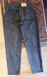  90’ｓ【ビンテージ】【USA製】【LEVI'S】【リーバイス】560 ブラック 黒【テーパード】【デニムパンツ】【33Ｘ34】 