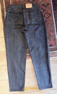  90’ｓ【ビンテージ】【USA製】【LEVI'S】【リーバイス】560 ブラック 黒【テーパード】【デニムパンツ】【33Ｘ34】 