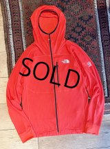 ビンテージ【未使用】【ノースフェイス】【the north face】サミット【赤】ポーラテックパーカー【フルジップパーカー】【サイズM】 