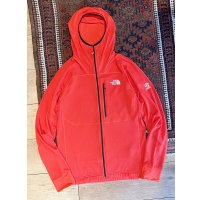 ビンテージ【未使用】【ノースフェイス】【the north face】サミット【赤】ポーラテックパーカー【フルジップパーカー】【サイズM】 