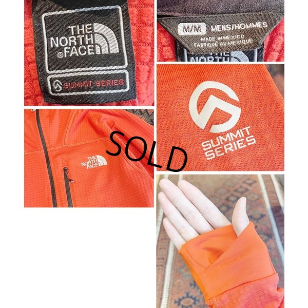 画像2: ビンテージ【未使用】【ノースフェイス】【the north face】サミット【赤】ポーラテックパーカー【フルジップパーカー】【サイズM】 