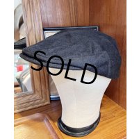 USA製【ビンテージ】【黒】カシミア【ハンチングキャップ】ハンチング帽【サイズXL】５4.５cm程度 