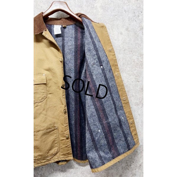 画像5: 〜90's USA製【ビンテージ】【Carhartt】【カーハート】バックプリント付き【ブランケット裏地付き】【キャメル】ダック地 【ミシガンチョアコート】【ダックジャケット】54TALL 