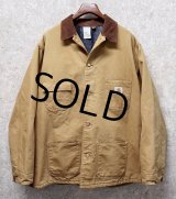 〜90's USA製【ビンテージ】【Carhartt】【カーハート】バックプリント付き【ブランケット裏地付き】【キャメル】ダック地 【ミシガンチョアコート】【ダックジャケット】54TALL 
