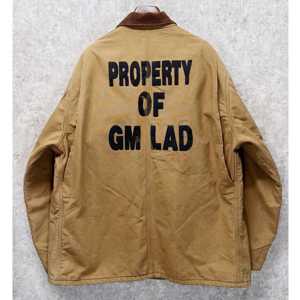 画像3: 〜90's USA製【ビンテージ】【Carhartt】【カーハート】バックプリント付き【ブランケット裏地付き】【キャメル】ダック地 【ミシガンチョアコート】【ダックジャケット】54TALL 