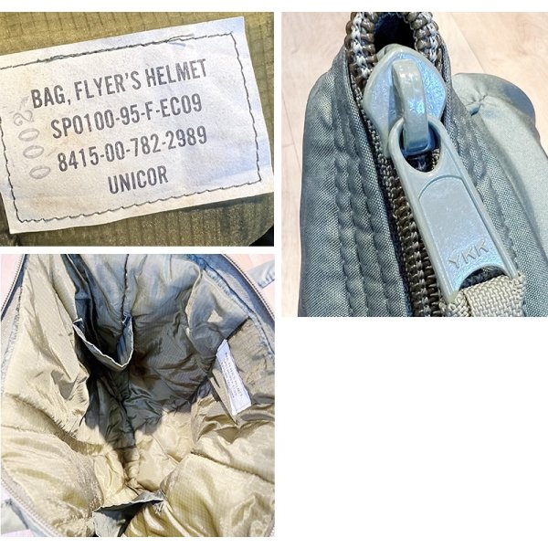 画像2: 90's【ビンテージ】【米軍実物】【USAF】【ステンシル入り】【ヘルメットバッグ】 