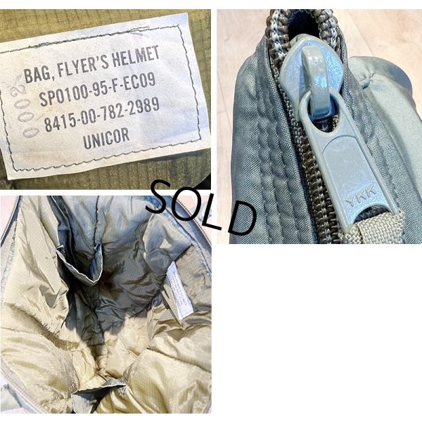 画像2: 90's【ビンテージ】【米軍実物】【USAF】【ステンシル入り】【ヘルメットバッグ】 