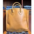 画像1: 程度良好 60’s~【ビンテージ】筆記体タグ L.L.bean【L.L.ビーン】【オールレザー】【レザーハンドル】トートバッグ ビーントート<br> (1)