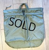 90's【ビンテージ】【米軍実物】【USAF】【ステンシル入り】【ヘルメットバッグ】 