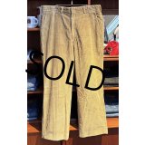 〜80’ｓ USA製【ブルックスブラザーズ】brooksbrothers【ベージュ】コーデュロイパンツ【Ｗ３５程度】 