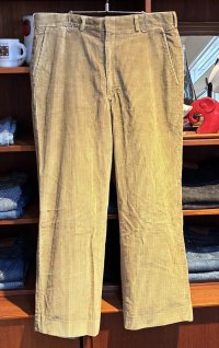 〜80’ｓ USA製【ブルックスブラザーズ】brooksbrothers【ベージュ】コーデュロイパンツ【Ｗ３５程度】 