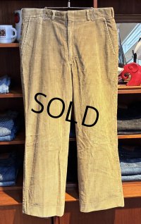 〜80’ｓ USA製【ブルックスブラザーズ】brooksbrothers【ベージュ】コーデュロイパンツ【Ｗ３５程度】 