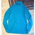 画像1: デッドストック 90's USA製【L.L.Bean】LLビーン ビンテージ【ターコイズ】無地【タートルネックロンT】【サイズL-TALL】<br> (1)