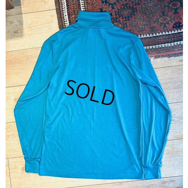 画像3: デッドストック 90's USA製【L.L.Bean】LLビーン ビンテージ【ターコイズ】無地【タートルネックロンT】【サイズL-TALL】 