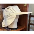 画像6: 【デッドストック】【ビンテージ】【生成り】サンシェード付き【ロングビルキャップ】<br> (6)