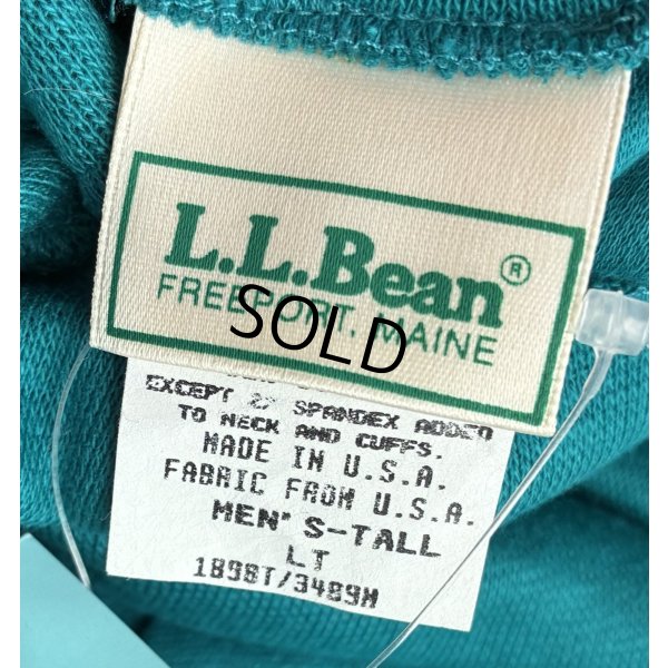 画像2: デッドストック 90's USA製【L.L.Bean】LLビーン ビンテージ【ターコイズ】無地【タートルネックロンT】【サイズL-TALL】 