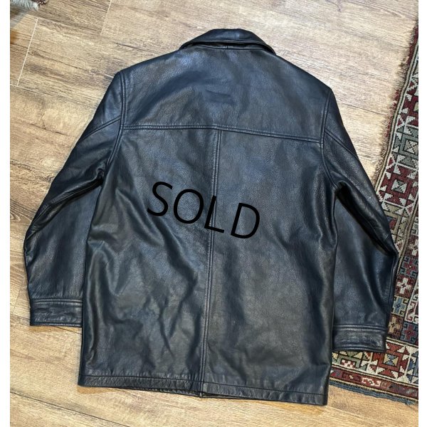 画像3: 【ビンテージ】オールドギャップ【GAP】【ギャップ】【ブラック】カーコート【レザージャケット】【サイズM】 