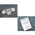 画像2: 【FLAX】フラックス【リネン】緑【シャツジャケット】【リネンシャツ】【レディース古着】【Ｌ程度】<br> (2)