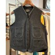 画像1: 〜80's【ビンテージ】【Eddie Bauer】【エディーバウアー】【黒】ウール【ハンティングベスト】【サイズL程度】<br> (1)