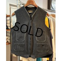 〜80's【ビンテージ】【Eddie Bauer】【エディーバウアー】【黒】ウール【ハンティングベスト】【サイズL程度】 