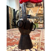 【ビンテージ】アンティーク【木製】中指 ハンドサイン【雑貨】置物 