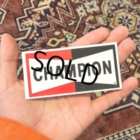 ~70's【デッドストック】【ビンテージ】【チャンピオンプラグ】デカール ステッカー 10.0x5.0 
