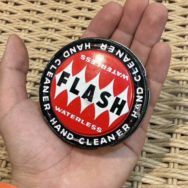 画像4: ビンテージ【FLASH】ハンドクリーナーケース【缶ケース】 