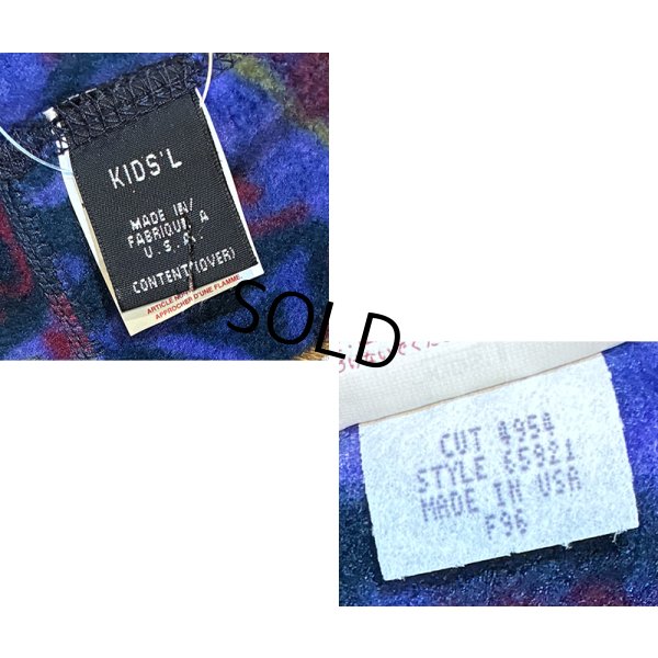 画像2: 90's【USA製】【ビンテージ】patagonia【パタゴニア】【紺ｘ海洋生物】【フリースキャップ】KIDS L 
